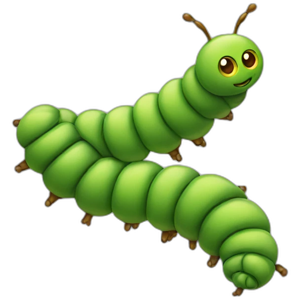 Caterpillar goop emoji