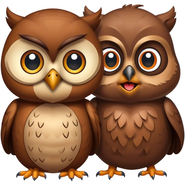 owl And beaver emoji
