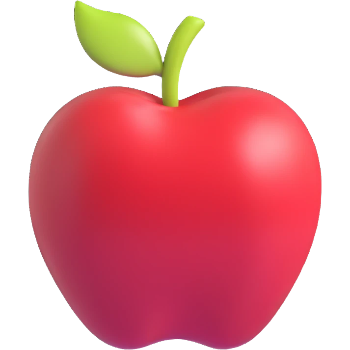 red apple emoji