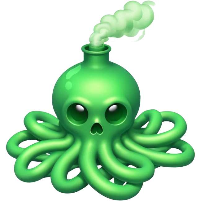 poisonous gas, isometric emoji
