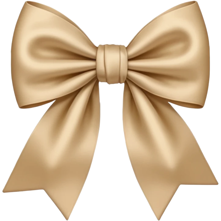 beige bow emoji emoji