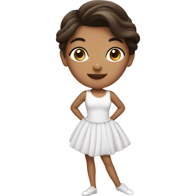 brunette ballerin emoji