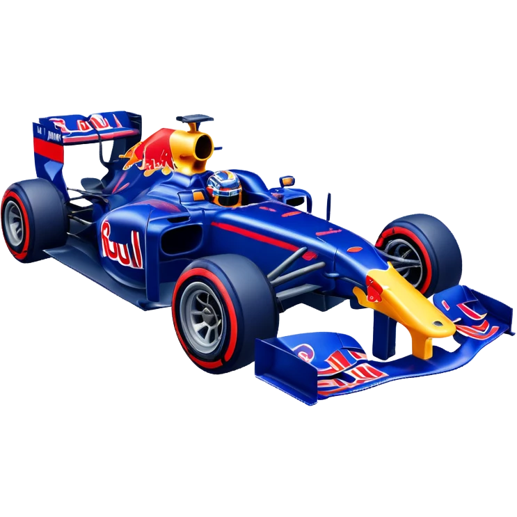 Red Bull F1 car driving emote emoji