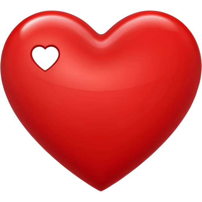 Un corazón grande rojo con la letra" J" en mayúscula en el centro  emoji