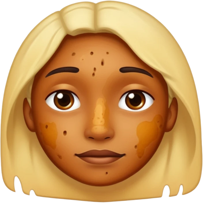 skin with hyperpigmentation emoji