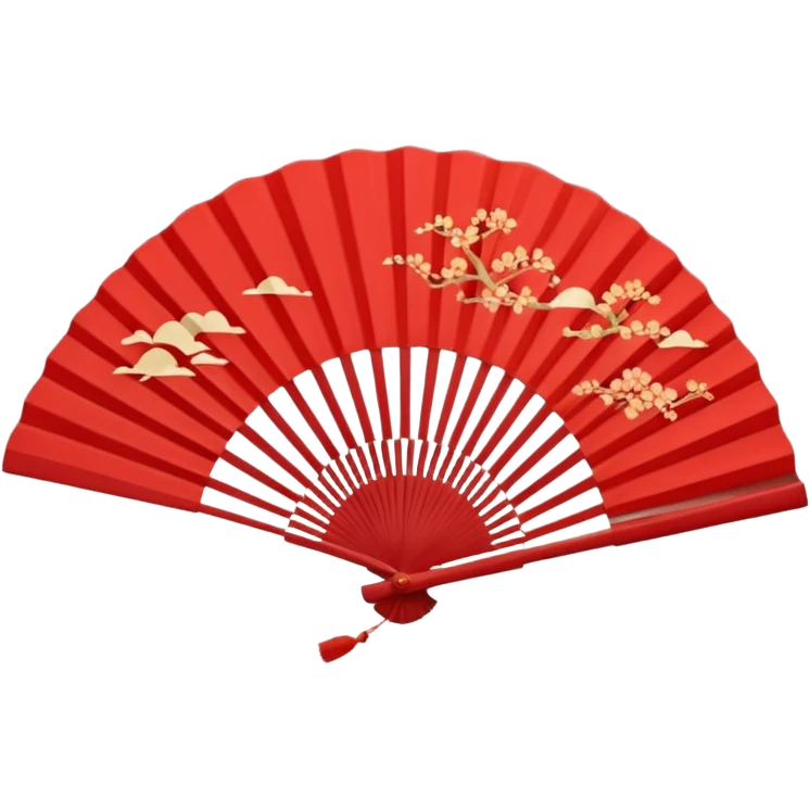 red paper hand fan emoji