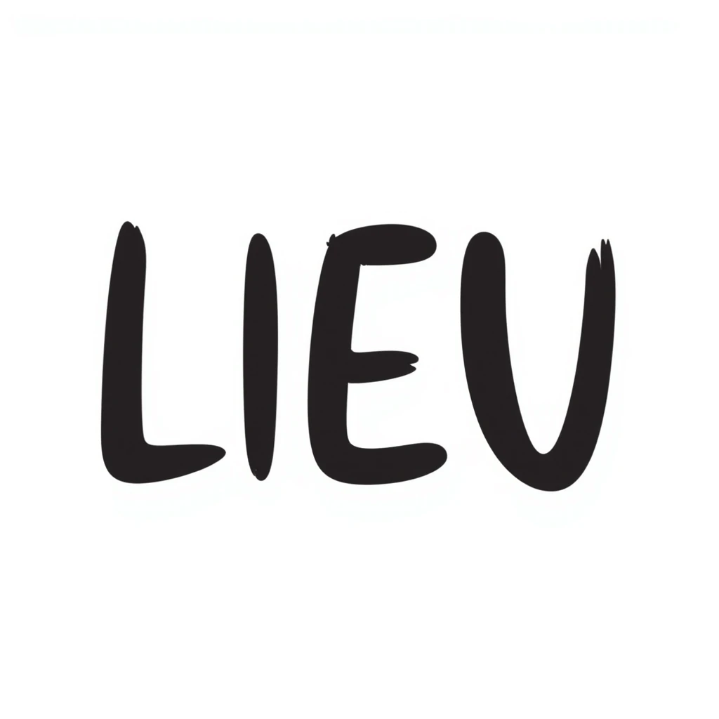 The word "LIEU" in a handwritten style emoji