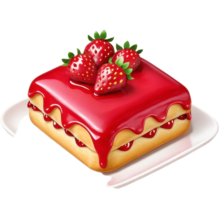 Strawberry Glaze Pastries
 emoji