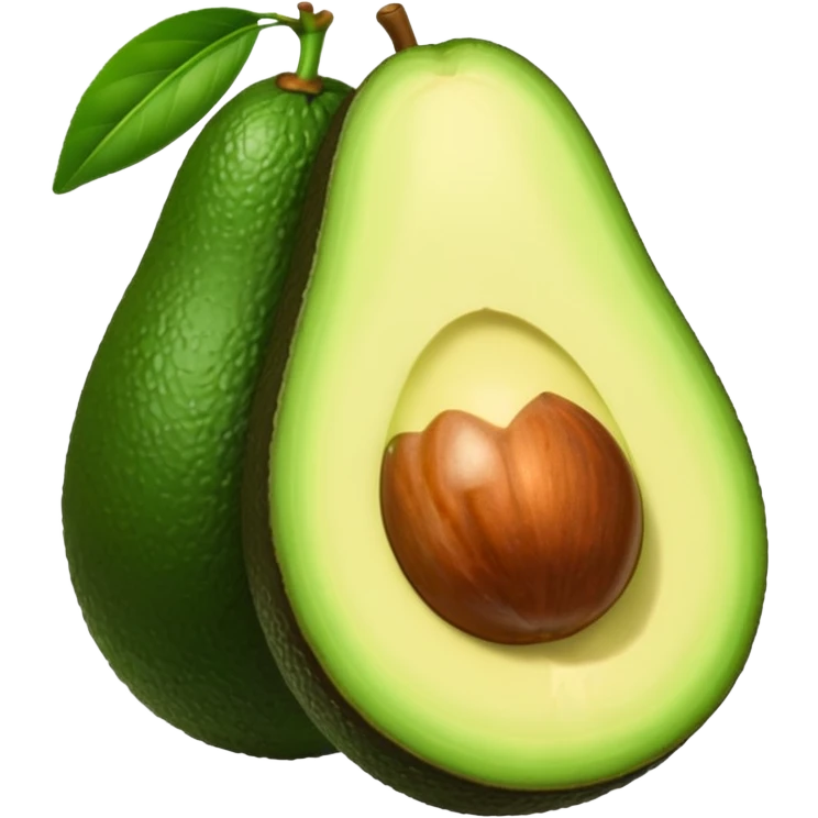 Whole avocado emoji
