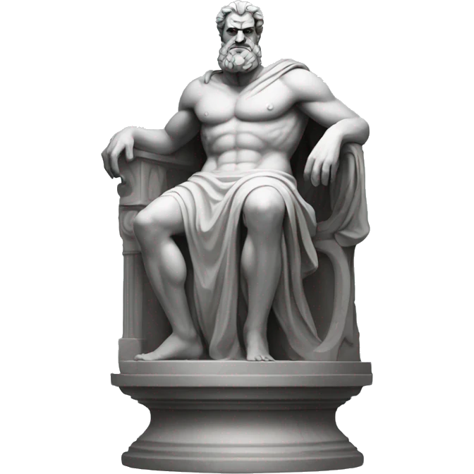 greek mythology statue of hades emoji