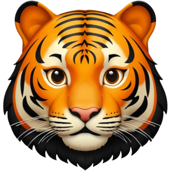 Emoji de um tigre em pe para a esquerda (tigre sem cor nenhuma todo preto) emoji