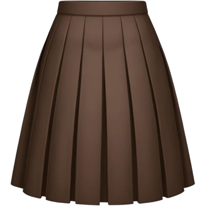 Dark brown plaid skirt  emoji