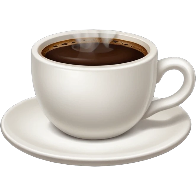 Coffee without Saucer. emoji