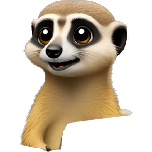 meerkat in a convertible emoji