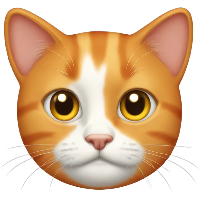 🥹 mixed with orange cat emoji