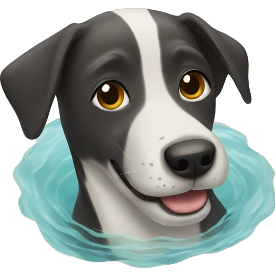 Dog swimming emoji