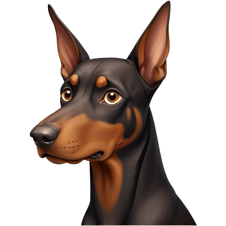 surprised doberman emoji
