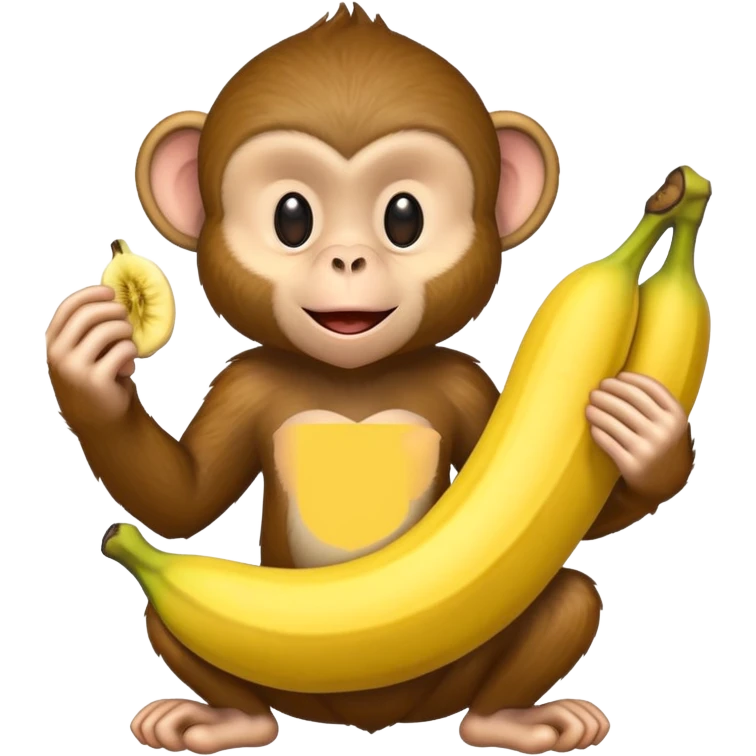 monkey with banana  emoji