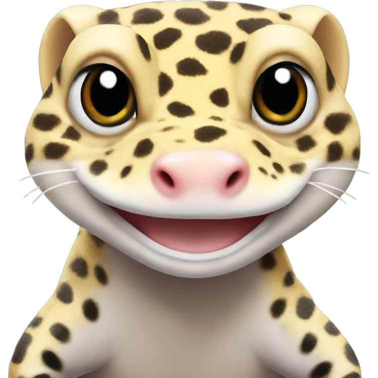 Handsome Leopard gecko emoji