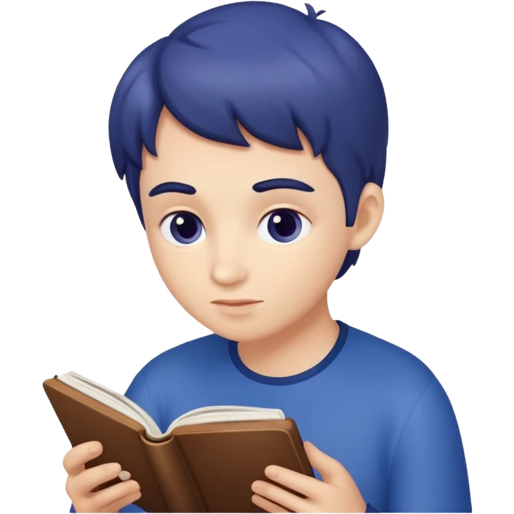Arándano leyendo emoji