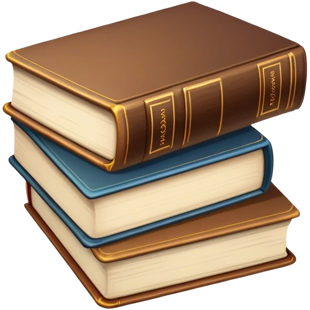 a stack of books emoji