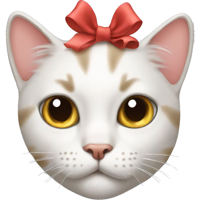 cat with a bow emoji