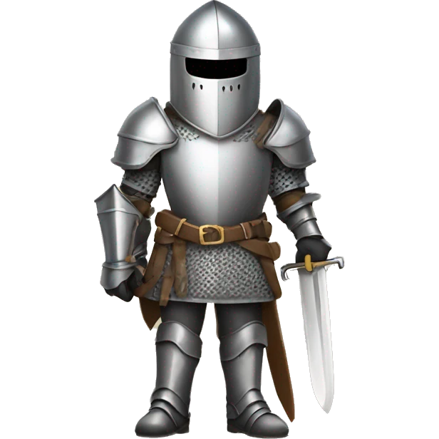 Knight with a glock in hand emoji