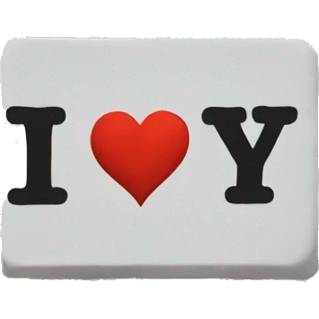 I heart NY sign emoji