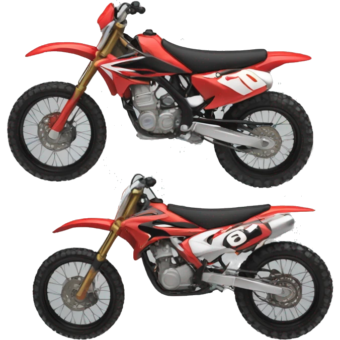 moto cross vermelha emoji