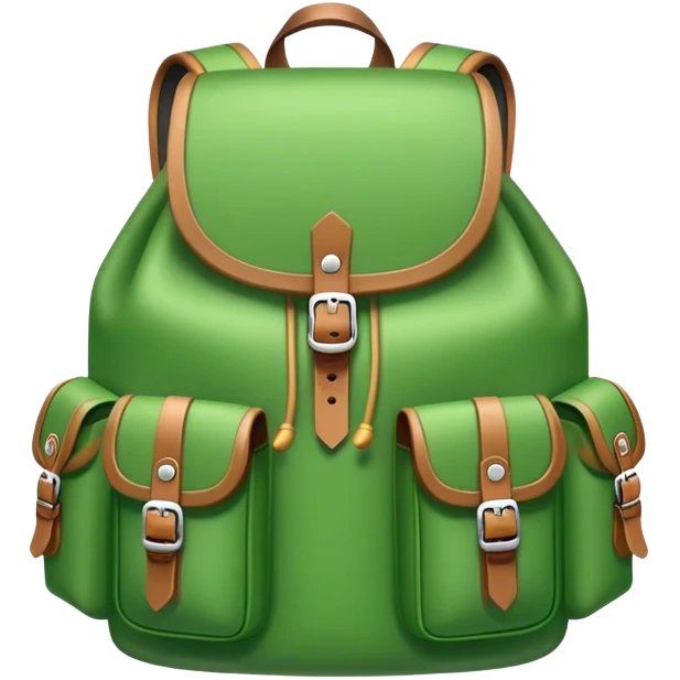 green backpack emoji