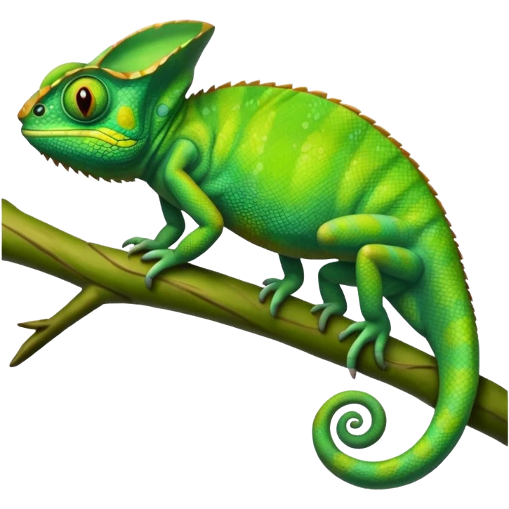 green chameleon emoji