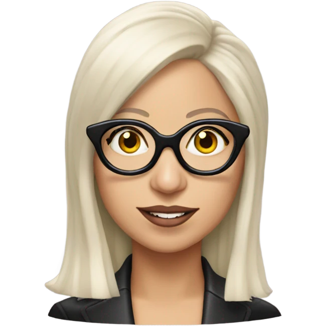 Lady gaga with glasses  emoji