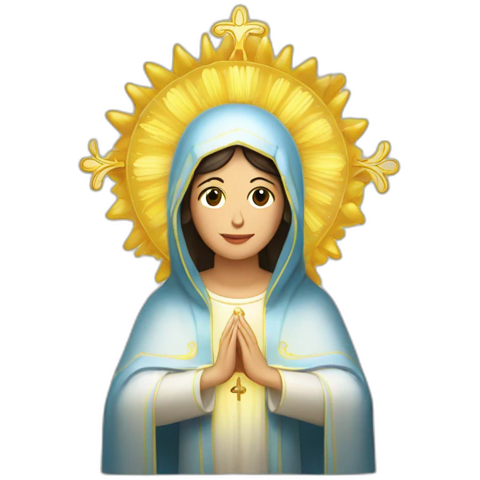 Virgen inmaculada Concepción de María  emoji