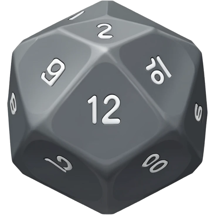 roll a d20 emoji