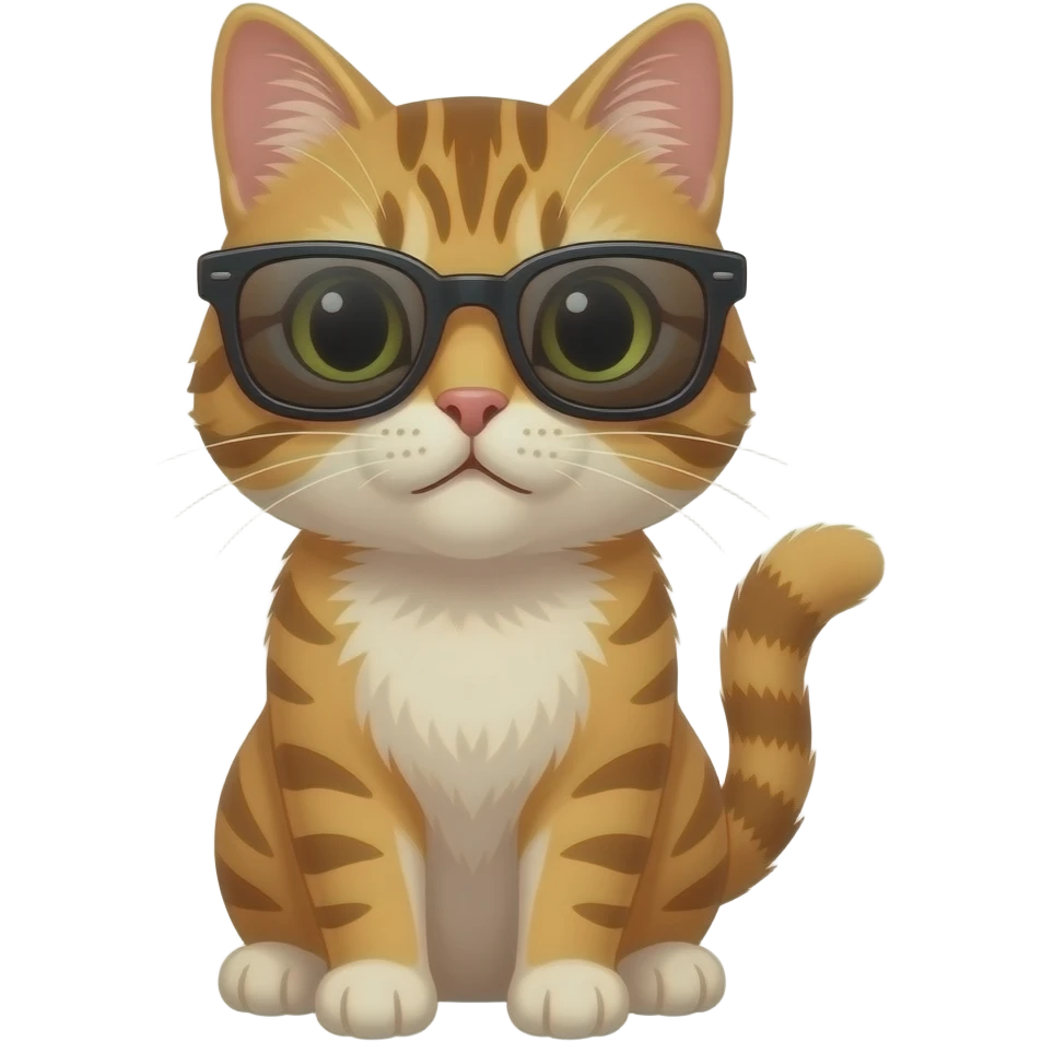 Cat wearing sunglasses emoji