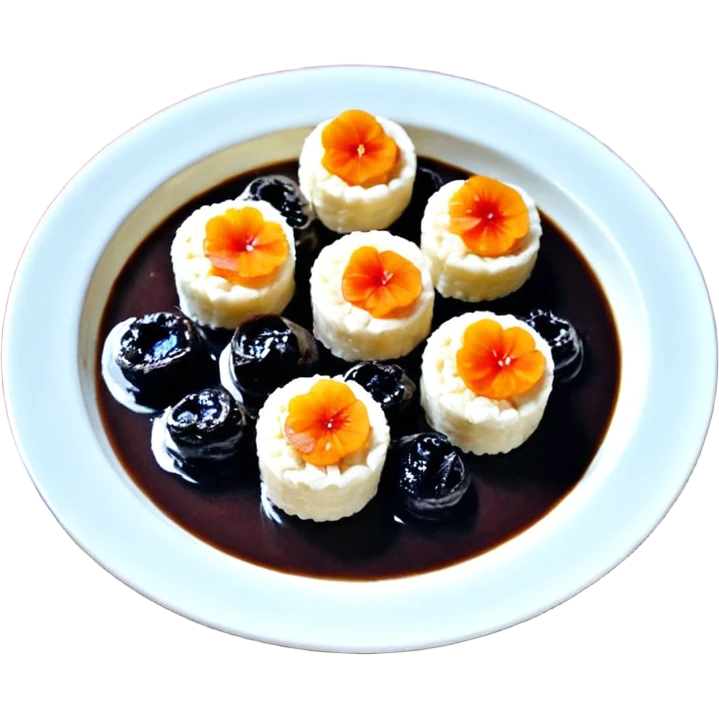 хомяк сирийский рыжего цвета с черными ушками держит в лапках семечку emoji