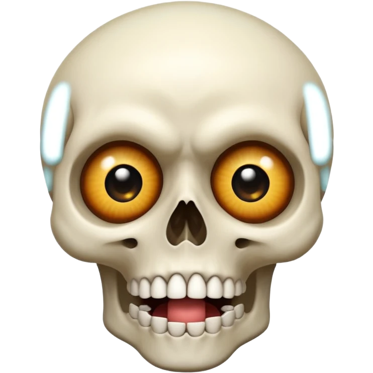 Skull shocked emoji