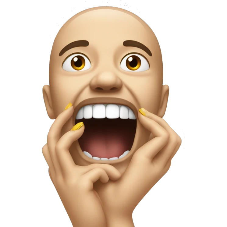 biting nails in anticipation emoji