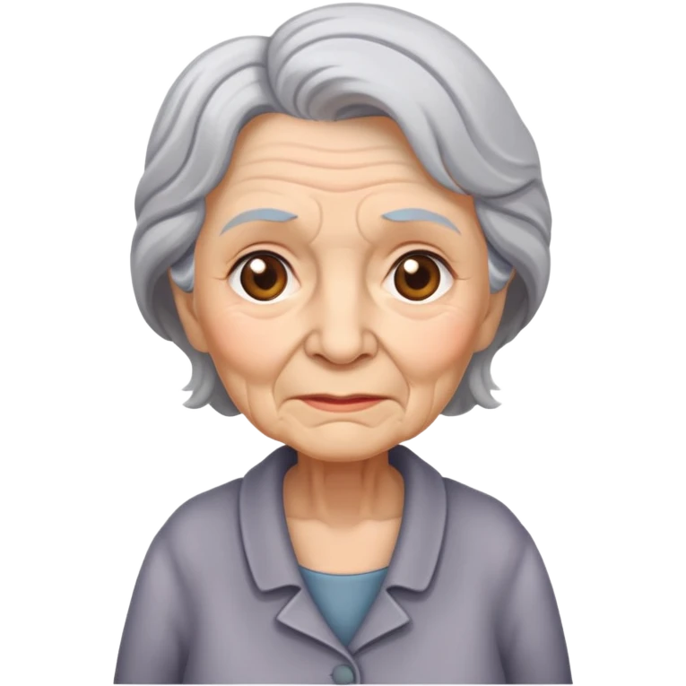 old woman standing  emoji
