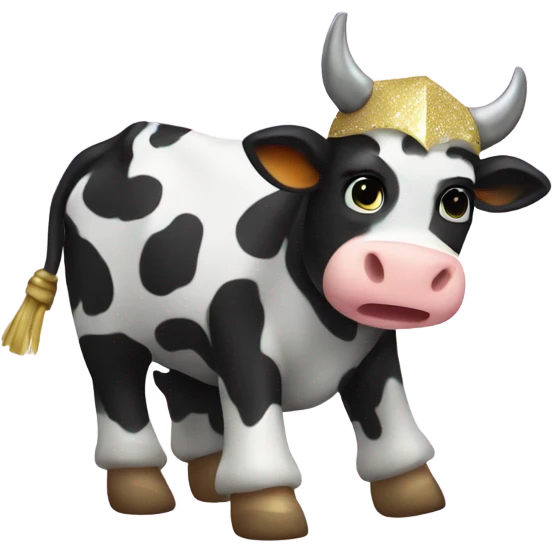 Sparkly ninja cow  emoji