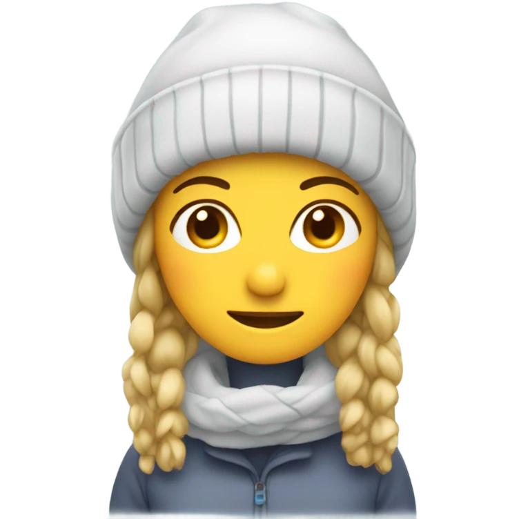 Snowy woman in touque emoji