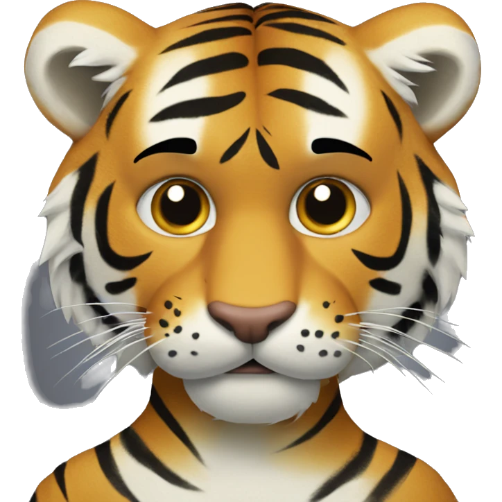 Tiger holding sign that says “STTDB” emoji