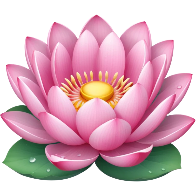 Pink lotus emoji