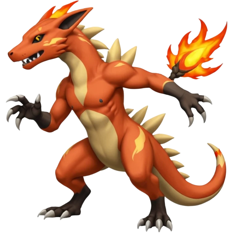 Salandit-Marowak-Manectric-Zeraora-Fakémon-hybrid-creature (full body)  emoji