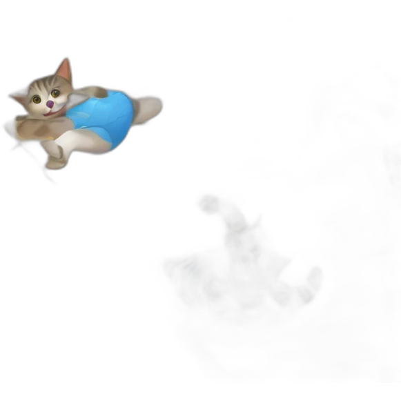 multiple cats playing beach volleyball emoji