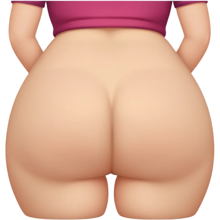 woman with a very large bum emoji