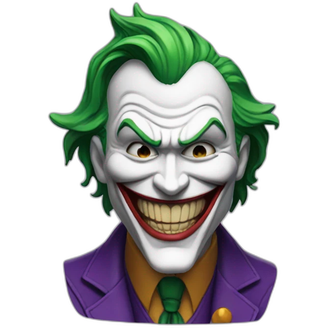 The Joker laughing emoji