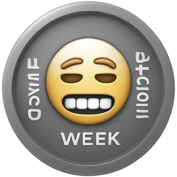 coin with the inscription week without smoking emoji