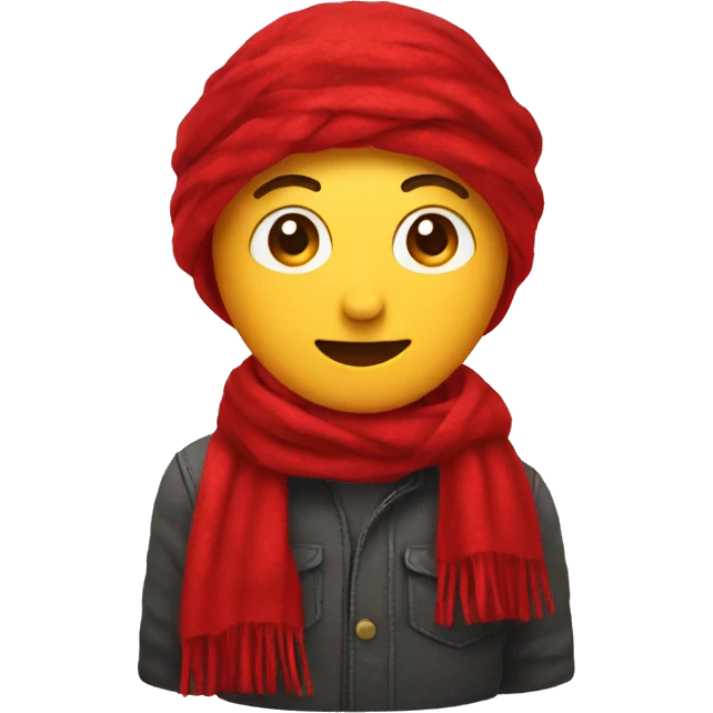 Red scarf  emoji