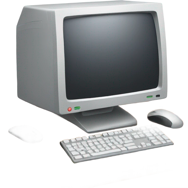 Desk top computer emoji